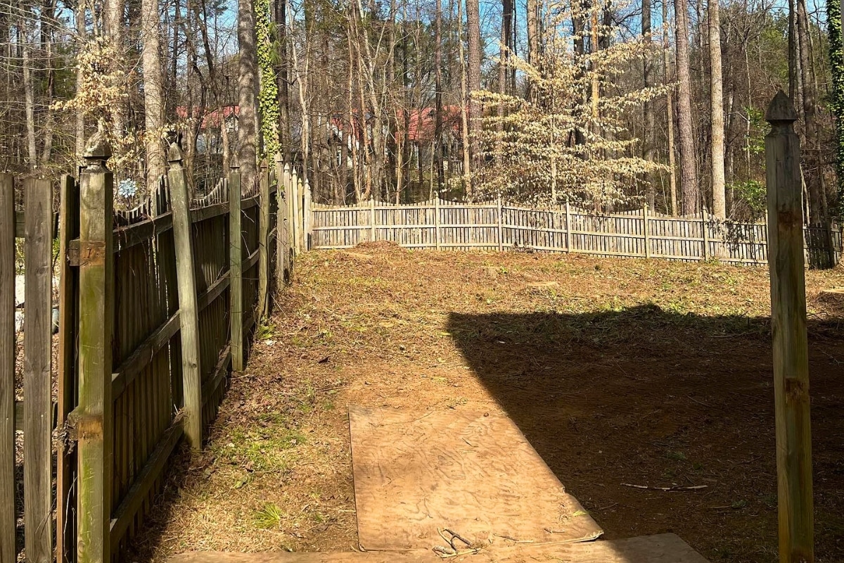 Final Results After Lot Clearing & Site Work Project in North Carolina Lubbers and Sons Tree Care